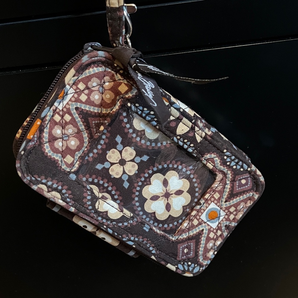 Vera Bradley Brown Canyon Floral Patterned Wristlet